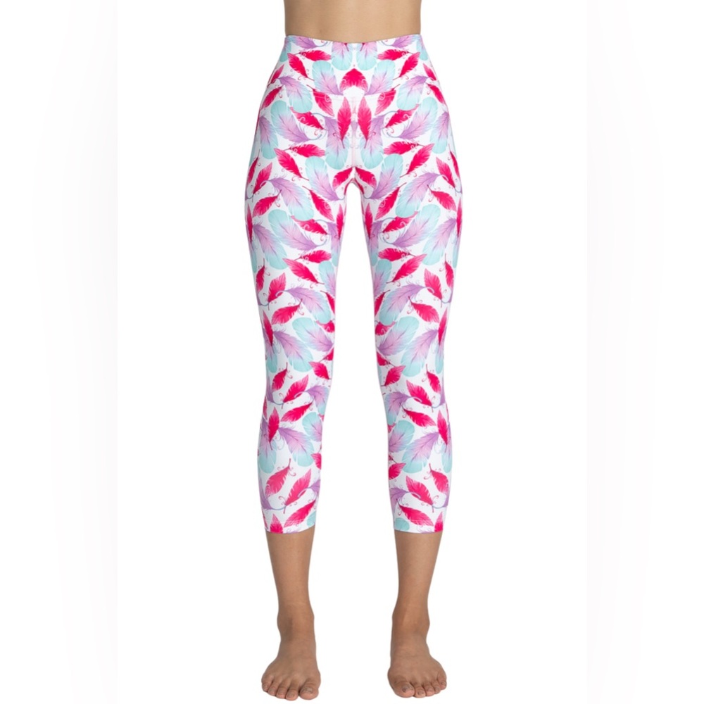 Chandra Activewear Birds of a Feather Leggings / Size Small